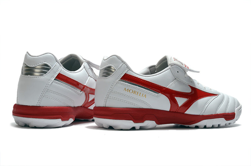 CHUTEIRA MIZUNO MORELIA II SOCIETY - BRANCA E VERMELHA
