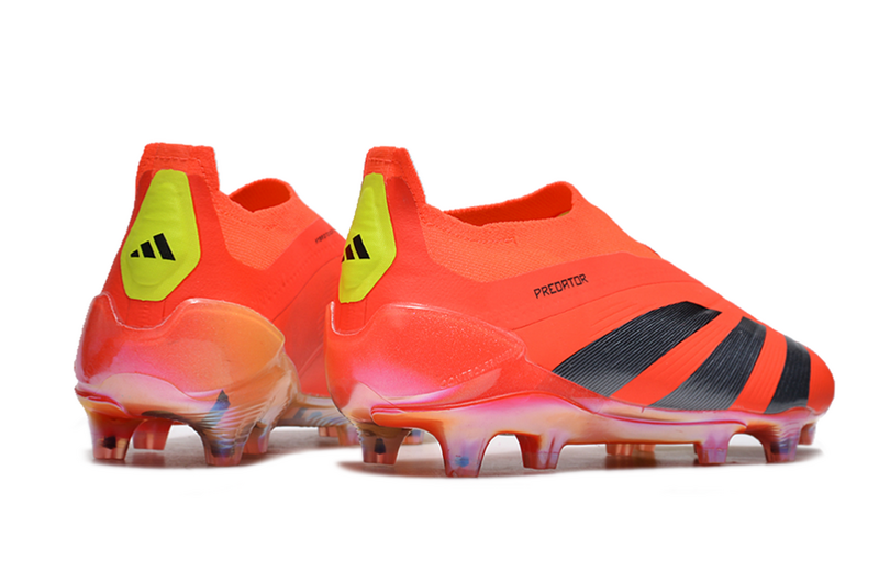 ADIDAS PREDATOR 24 LACELESS ELITE CAMPO "PREDSTIRKE" - LARANJA E PRETA