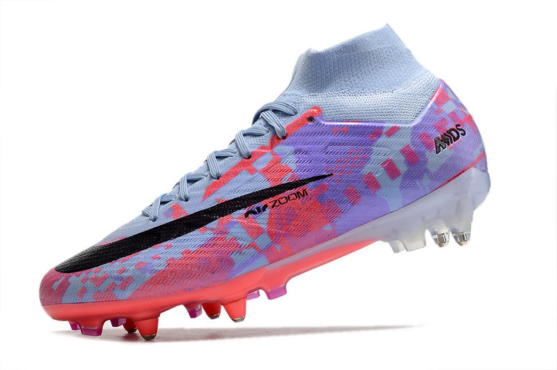 CHUTEIRA NIKE AIR ZOOM MERCURIAL SUPERFLY 9 ELITE TRAVA MISTA FIXA "VALENTINES DAY" - ROXA