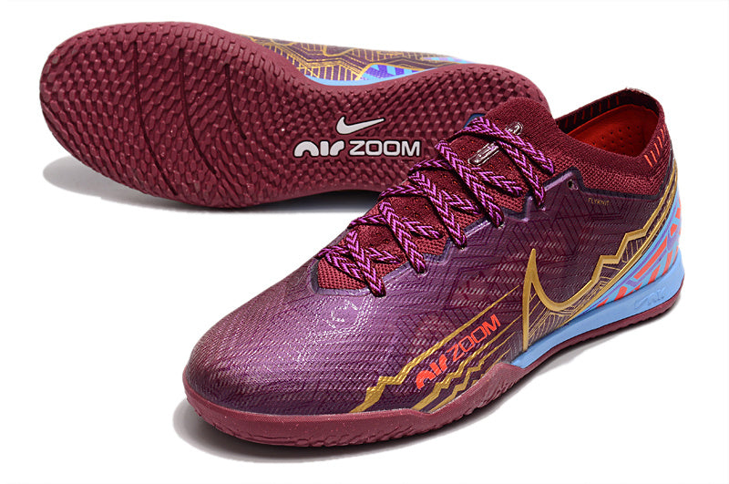 CHUTEIRA NIKE AIR ZOOM MERCURIAL VAPOR 15 ELITE FUTSAL "MBAPPÉ" - ROXA