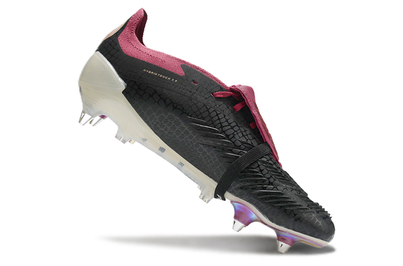 ADIDAS PREDATOR 24 FT ELITE TRAVA MISTA - PRETA E ROXA