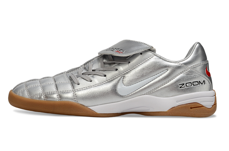 CHUTEIRA NIKE AIR ZOOM TOTAL 90 III FUTSAL - PRATA
