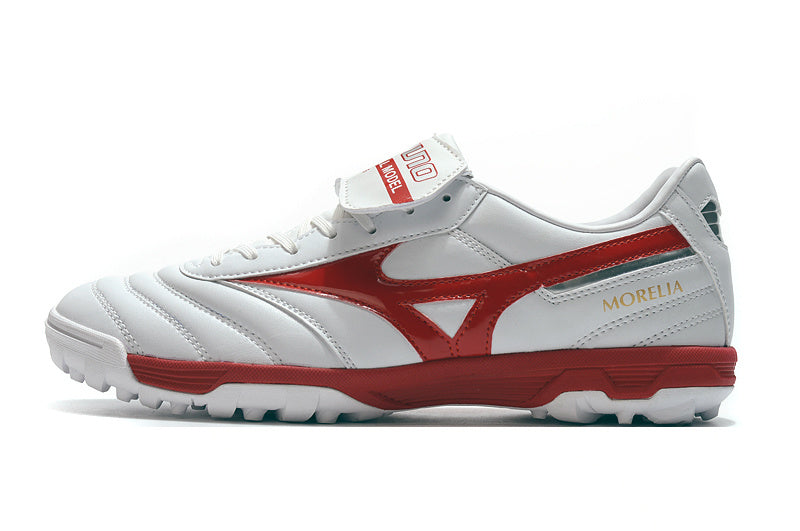 CHUTEIRA MIZUNO MORELIA II SOCIETY - BRANCA E VERMELHA