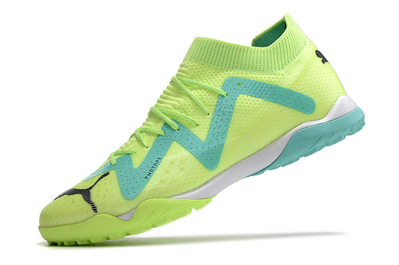CHUTEIRA PUMA FUTURE ULTIMATE SOCIETY "PURSUIT" - VERDE E AZUL