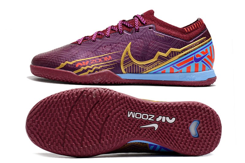 CHUTEIRA NIKE AIR ZOOM MERCURIAL VAPOR 15 ELITE FUTSAL "MBAPPÉ" - ROXA
