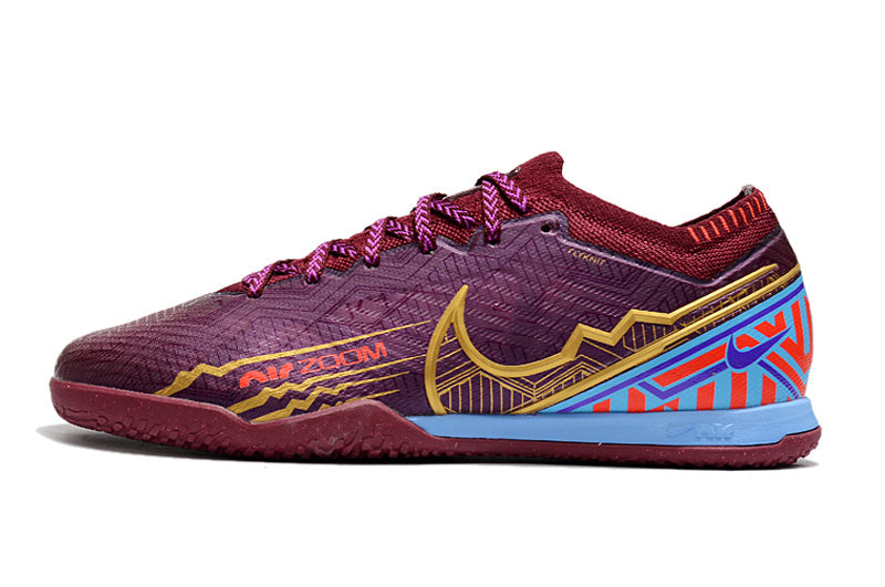CHUTEIRA NIKE AIR ZOOM MERCURIAL VAPOR 15 ELITE FUTSAL "MBAPPÉ" - ROXA
