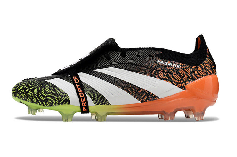 ADIDAS PREDATOR 24 FT ELITE CAMPO "STELLAR ICON" PRETA E LARANJA