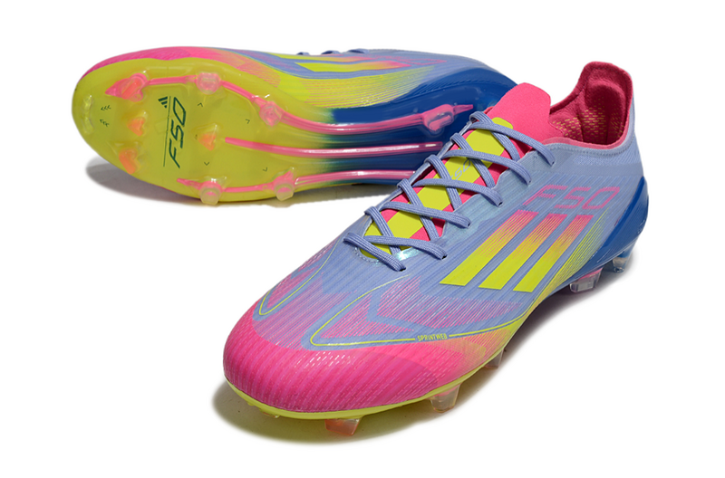 CHUTEIRA ADIDAS F50 ELITE CAMPO - AZUL E COLORIDA