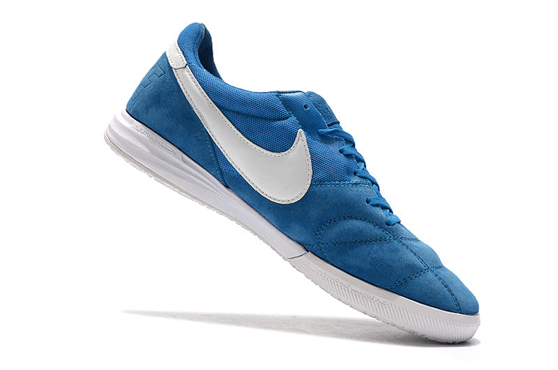 CHUTEIRA NIKE PREMIER II SALA FUTSAL - AZUL E BRANCA