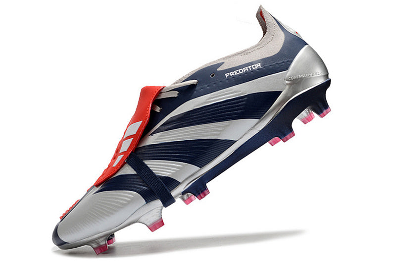 ADIDAS PREDATOR 24 FT ELITE CAMPO ''ROTEIRO'' - CINZA E AZUL