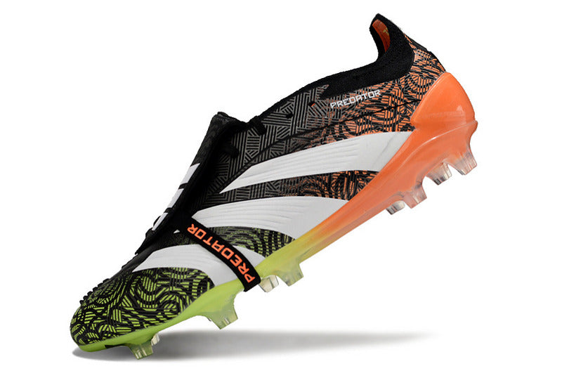 ADIDAS PREDATOR 24 FT ELITE CAMPO "STELLAR ICON" PRETA E LARANJA
