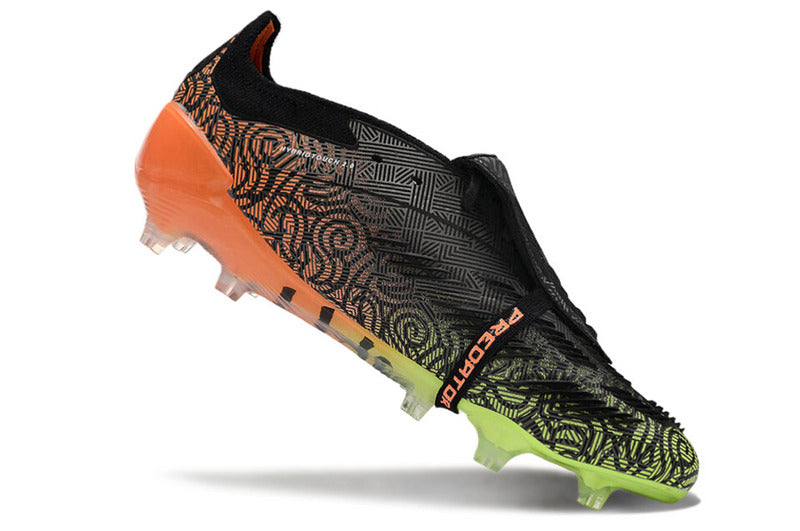 ADIDAS PREDATOR 24 FT ELITE CAMPO "STELLAR ICON" PRETA E LARANJA