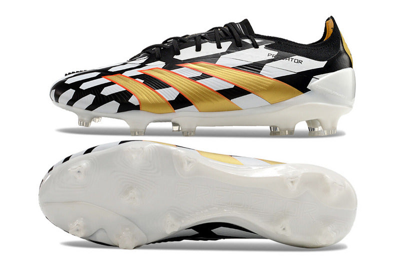ADIDAS PREDATOR 24 ELITE CAMPO - PRETA E BRANCA