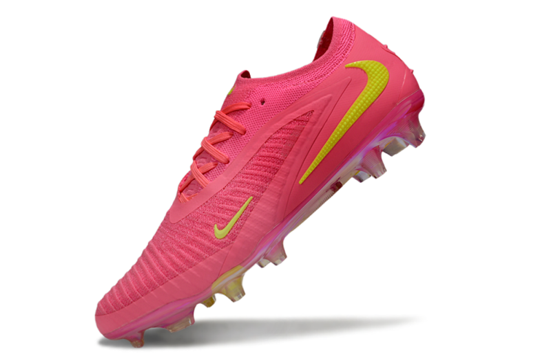 CHUTEIRA NIKE PHANTOM 6 ELITE CAMPO - ROSA E AMARELA