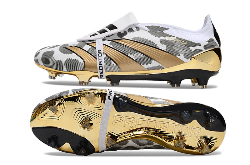ADIDAS PREDATOR 24 FT ELITE CAMPO "GENERATION PRED 2.0" - BRANCA E DOURADA