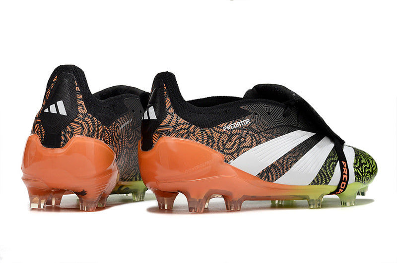 ADIDAS PREDATOR 24 FT ELITE CAMPO "STELLAR ICON" PRETA E LARANJA