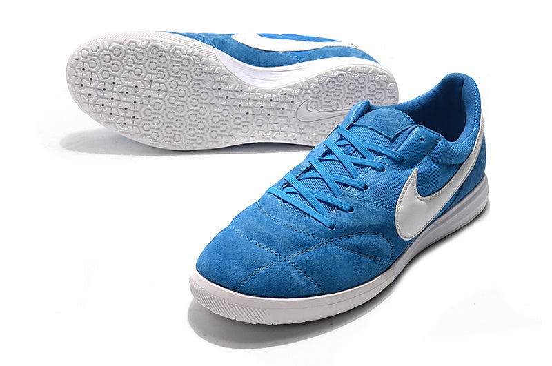 CHUTEIRA NIKE PREMIER II SALA FUTSAL - AZUL E BRANCA