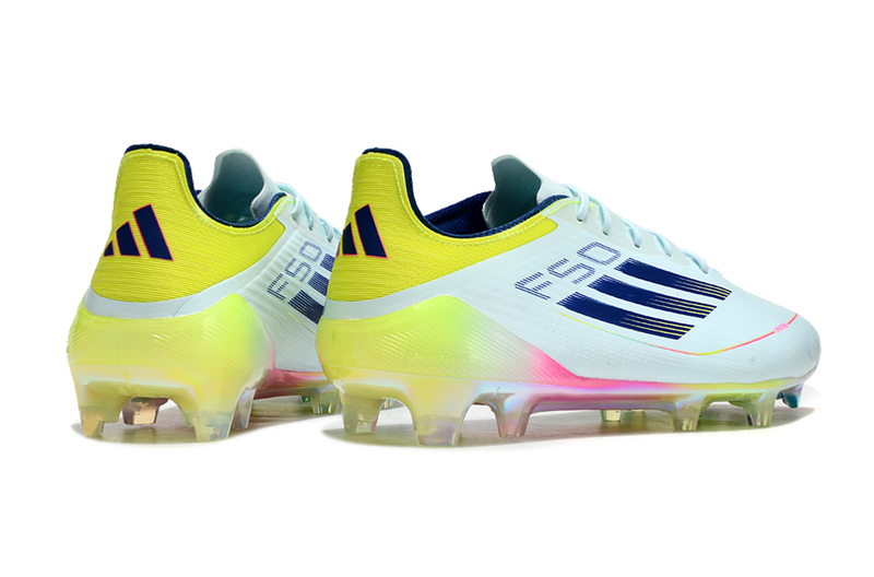 CHUTEIRA ADIDAS F50 ELITE CAMPO "OLYMPIC BOOT" - AZUL E COLORIDA