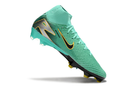 CHUTEIRA NIKE AIR ZOOM MERCURIAL SUPERFLY 10 ELITE CAMPO - VERDE E PRETA