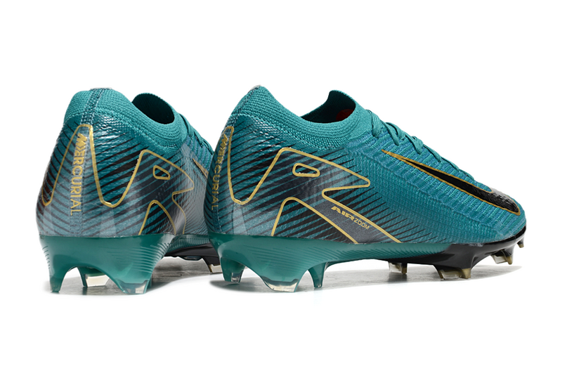 CHUTEIRA NIKE AIR ZOOM MERCURIAL VAPOR 16 ELITE CAMPO - VERDE E DOURADA