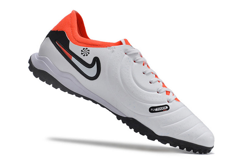 CHUTEIRA NIKE TIEMPO LEGEND 10 SOCIETY "READY" - BRANCA E VERMELHA