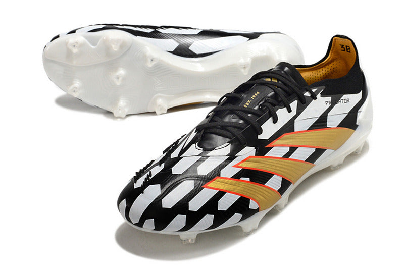 ADIDAS PREDATOR 24 ELITE CAMPO - PRETA E BRANCA