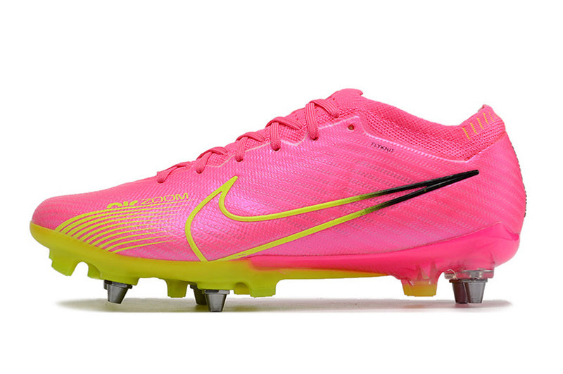 CHUTEIRA NIKE AIR ZOOM MERCURIAL VAPOR 15 ELITE TRAVA MISTA "LUMINOUS" - ROSA E AMARELA