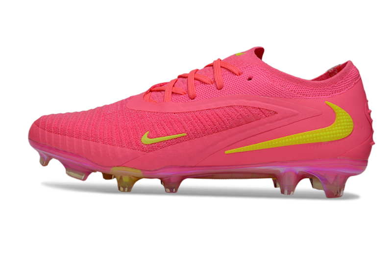 CHUTEIRA NIKE PHANTOM 6 ELITE CAMPO - ROSA E AMARELA