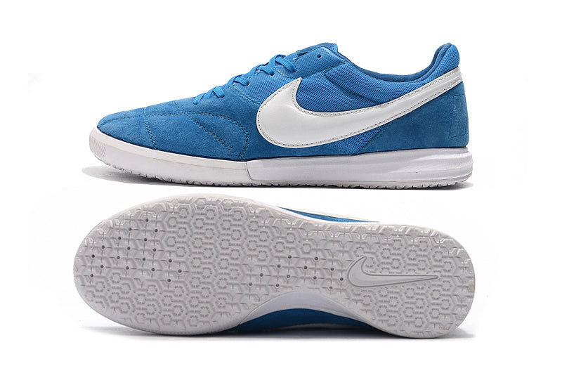 CHUTEIRA NIKE PREMIER II SALA FUTSAL - AZUL E BRANCA