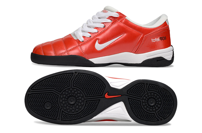 CHUTEIRA NIKE TOTAL 90 III FUTSAL - VERMELHA E BRANCA