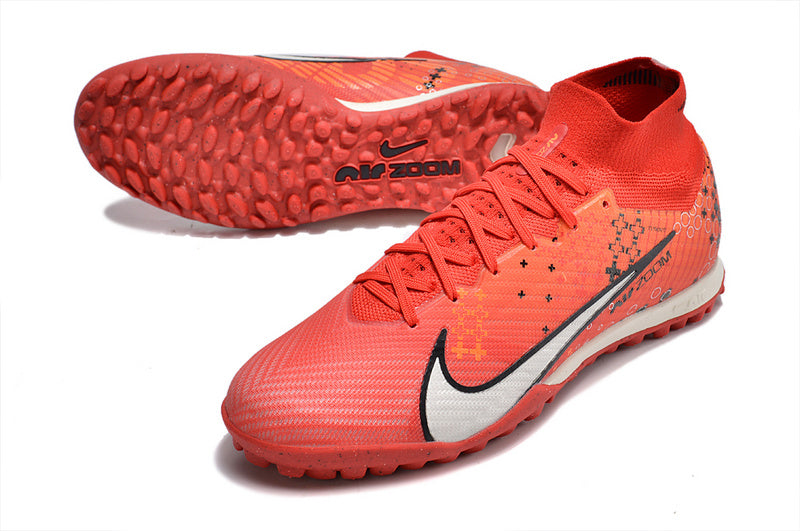 CHUTEIRA NIKE MERCURIAL AIR ZOOM SUPERFLY 9 ELITE SOCIETY "DREAM SPEED 7" - VERMELHA