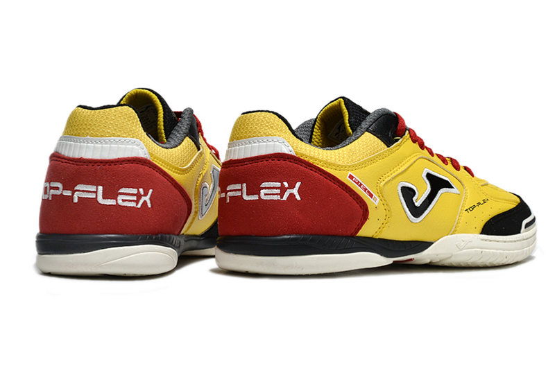 CHUTEIRA JOMA TOP FLEX FUTSAL - AMARELA E VERMELHA