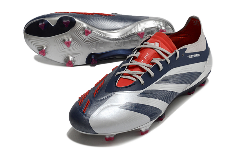 ADIDAS PREDATOR 24 ELITE CAMPO "ROTEIRO" - PRATA E AZUL