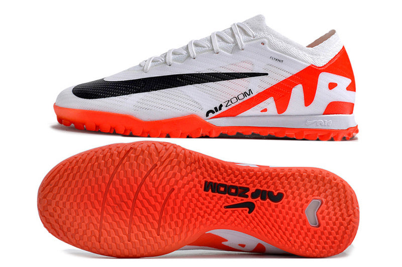 CHUTEIRA NIKE AIR ZOOM MERCURIAL VAPOR 15 ELITE FUTSAL "READY" - BRANCA E LARANJA