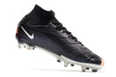 CHUTEIRA NIKE AIR ZOOM MERCURIAL SUPERFLY 9 ELITE TRAVA MISTA FIXA "2001" - PRETA E COBRE