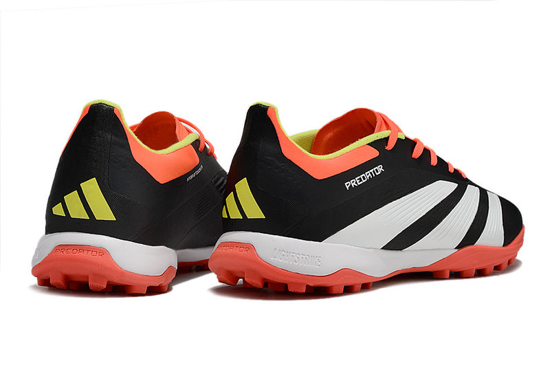 CHUTEIRA ADIDAS PREDATOR 24 ELITE SOCIETY "SOLAR ENERGY" -  PREATA, BRANCA E VERMELHA