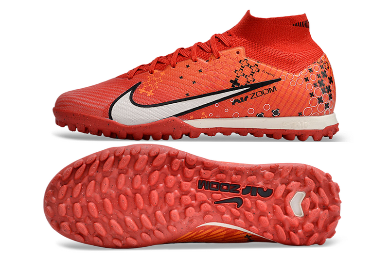 CHUTEIRA NIKE MERCURIAL AIR ZOOM SUPERFLY 9 ELITE SOCIETY "DREAM SPEED 7" - VERMELHA