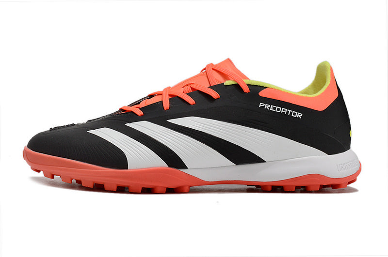 CHUTEIRA ADIDAS PREDATOR 24 ELITE SOCIETY "SOLAR ENERGY" -  PREATA, BRANCA E VERMELHA