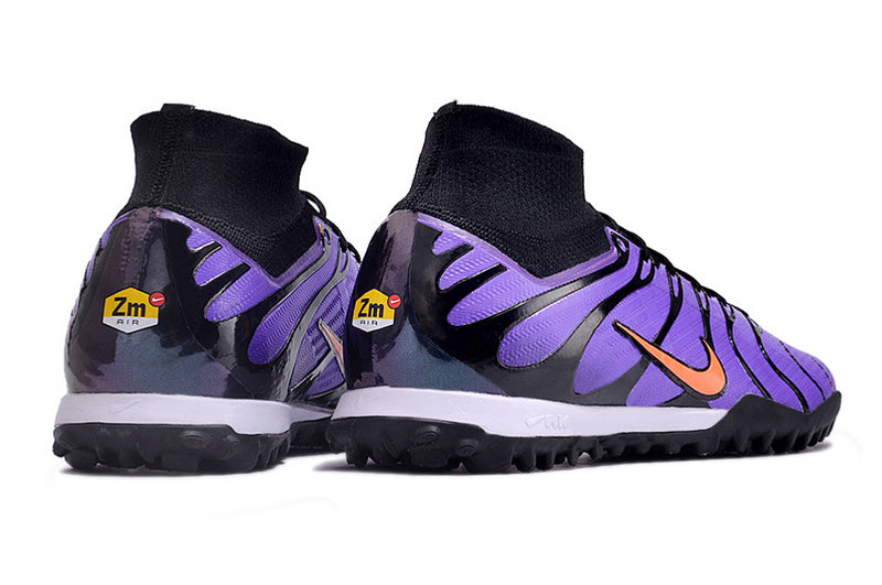 CHUTEIRA NIKE MERCURIAL AIR ZOOM SUPERFLY 9 ELITE SOCIETY "AIR MAX TN" - ROXA