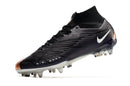 CHUTEIRA NIKE AIR ZOOM MERCURIAL SUPERFLY 9 ELITE TRAVA MISTA FIXA "2001" - PRETA E COBRE