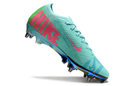 CHUTEIRA NIKE AIR ZOOM MERCURIAL VAPOR 16 ELITE TRAVA MISTA "COSMIC SPEED 2" - VERDE E ROSA