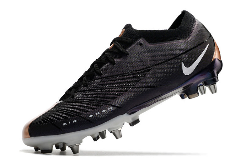CHUTEIRA NIKE AIR ZOOM MERCURIAL VAPOR 15 ELITE TRAVA MISTA "2001" - PRETA E COBRE