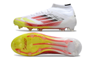 ADIDAS F50.1 MID ELITE CAMPO - BRANCA E VERMELHA