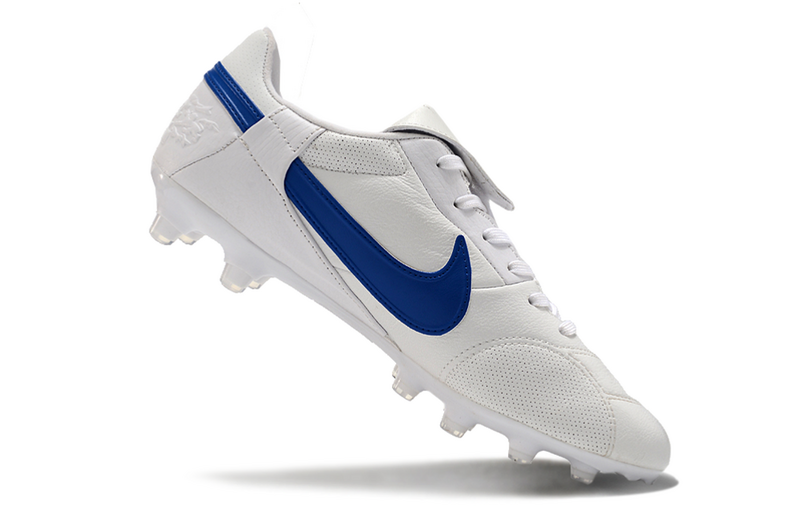 CHUTEIRA NIKE PREMIER III ELITE CAMPO - BRANCA E AZUL