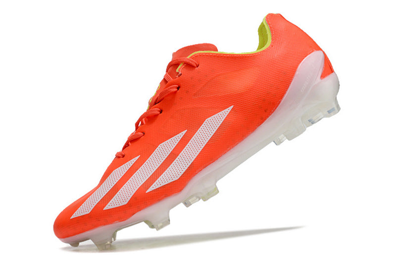 CHUTEIRA ADIDAS X CRAZYFAST+ CAMPO "ENERGY CITRUS" - VERMELHA E BRANCA