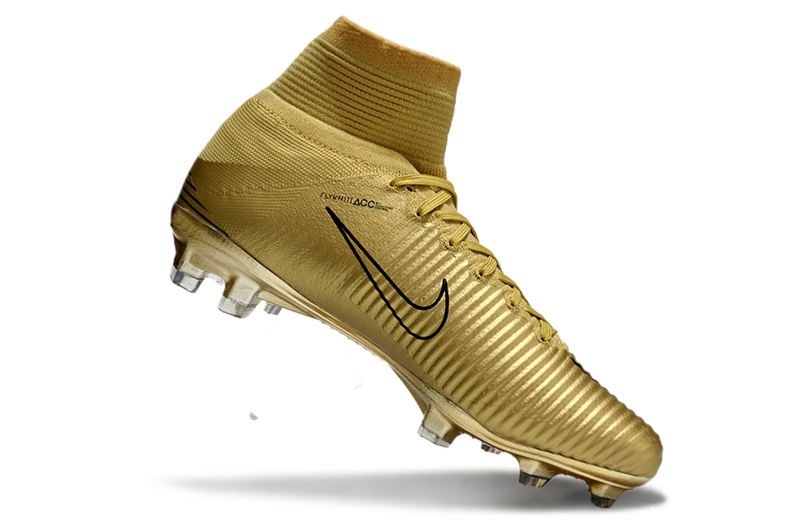 CHUTEIRA NIKE MERCURIAL SUPERFLY 5 ELITE CAMPO - DOURADA