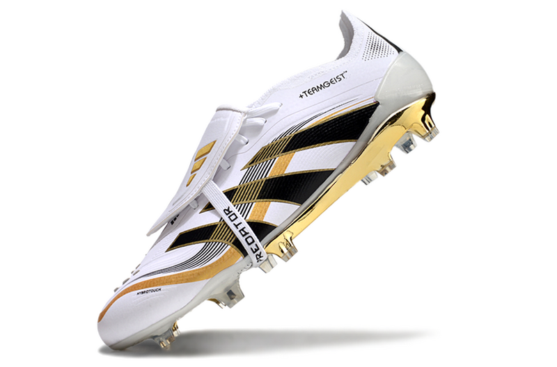 ADIDAS PREDATOR 25 FT ELITE CAMPO "TEAMGEIST" - BRANCA E DOURADA