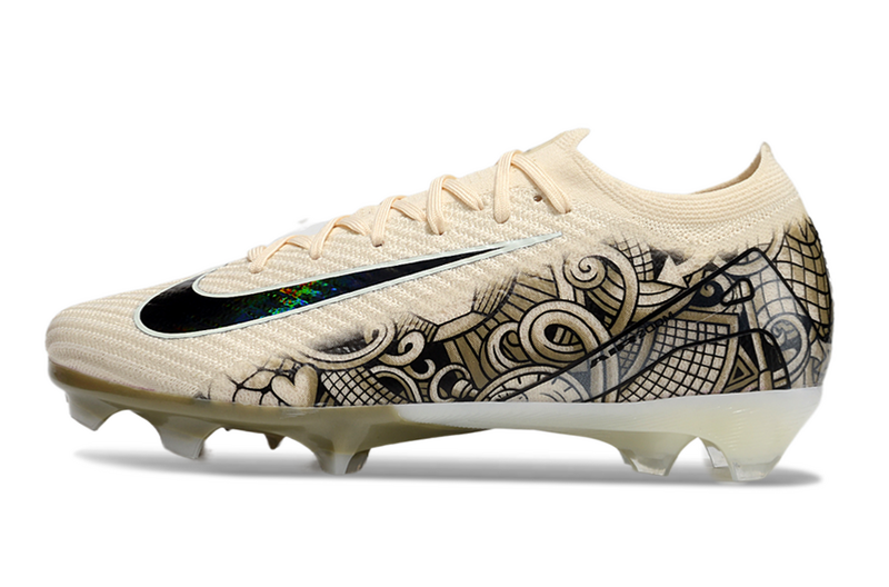 CHUTEIRA NIKE AIR ZOOM MERCURIAL VAPOR 16 ELITE CAMPO - BEGE E PRETA