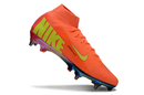 CHUTEIRA NIKE AIR ZOOM MERCURIAL SUPERFLY 10 ELITE TRAVA MISTA "COSMIC SPEED 2" - LARANJA E AMARELA