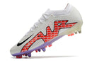 CHUTEIRA NIKE AIR ZOOM MERCURIAL VAPOR 15 ELITE TRAVA MISTA FIXA "DISRUPTION" - BRANCA E VERMELHO